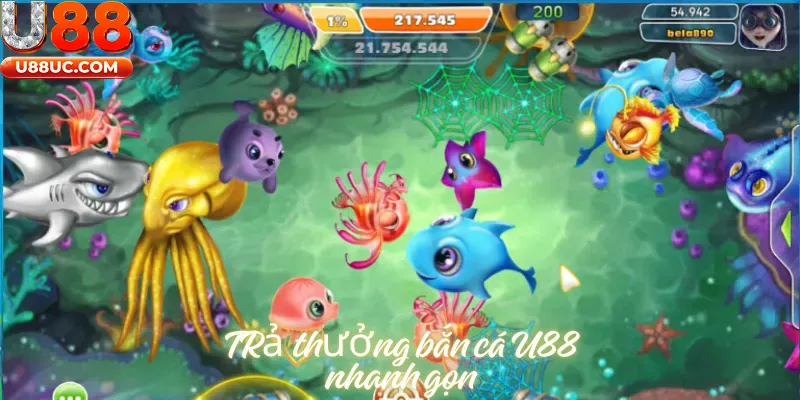 Trả thưởng bắn cá U88 nhanh gọn